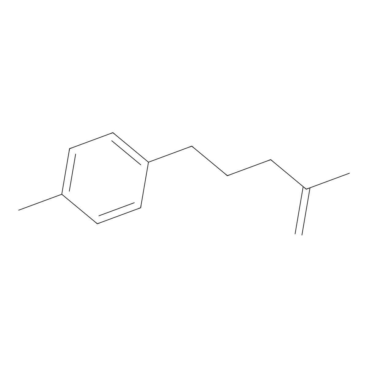 2-Methyl-5-(4-methylphenyl)-1-pentene molecular structure, CAS 74672-08-5