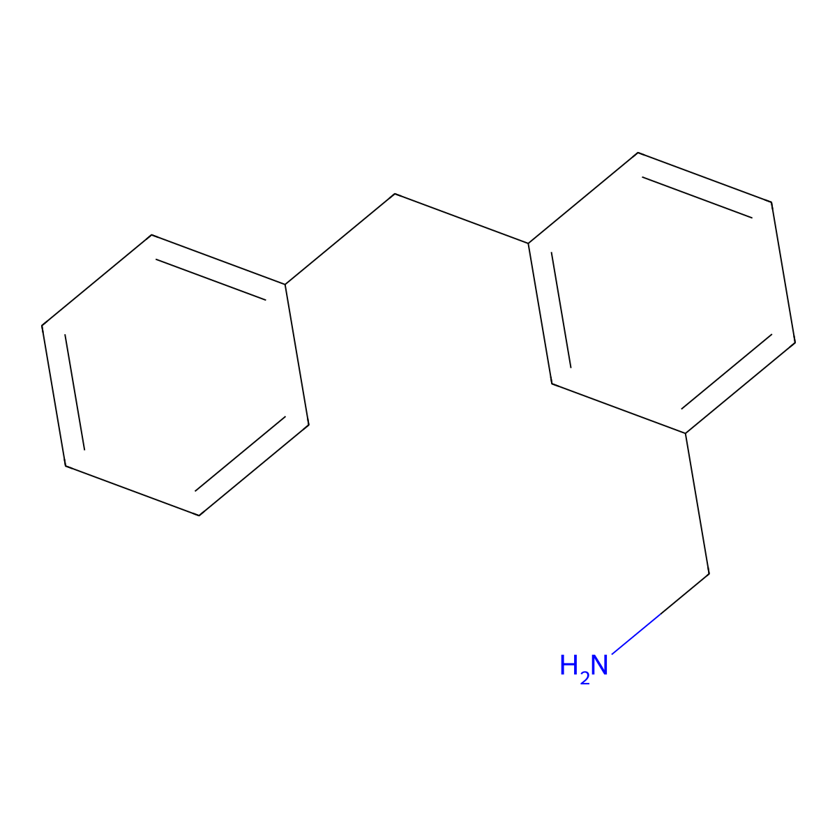 (3-Benzylphenyl)methanamine molecular structure, CAS 74672-16-5