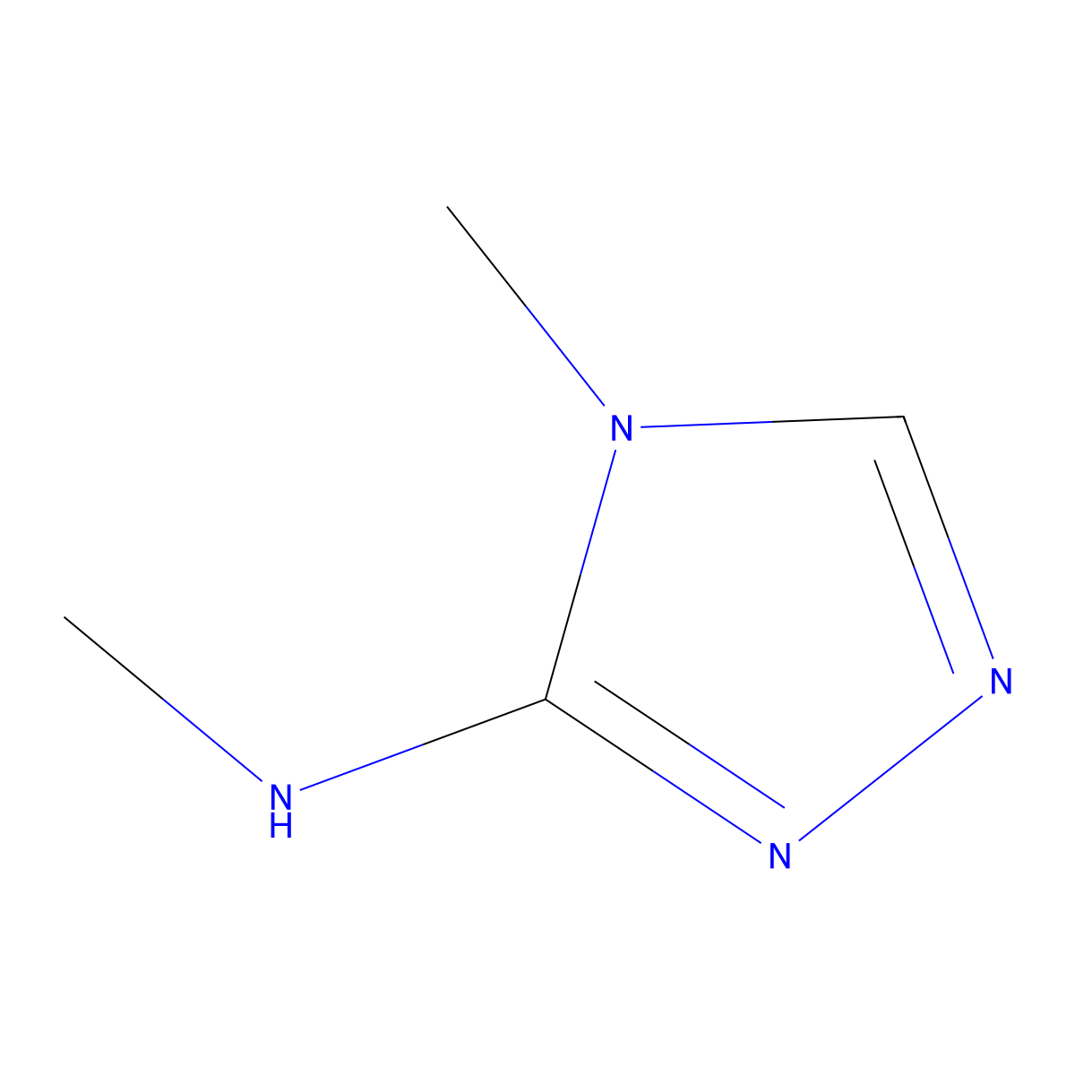 N,4-dimethyl-4H-1,2,4-triazol-3-amine molecular structure, CAS 74675-51-7