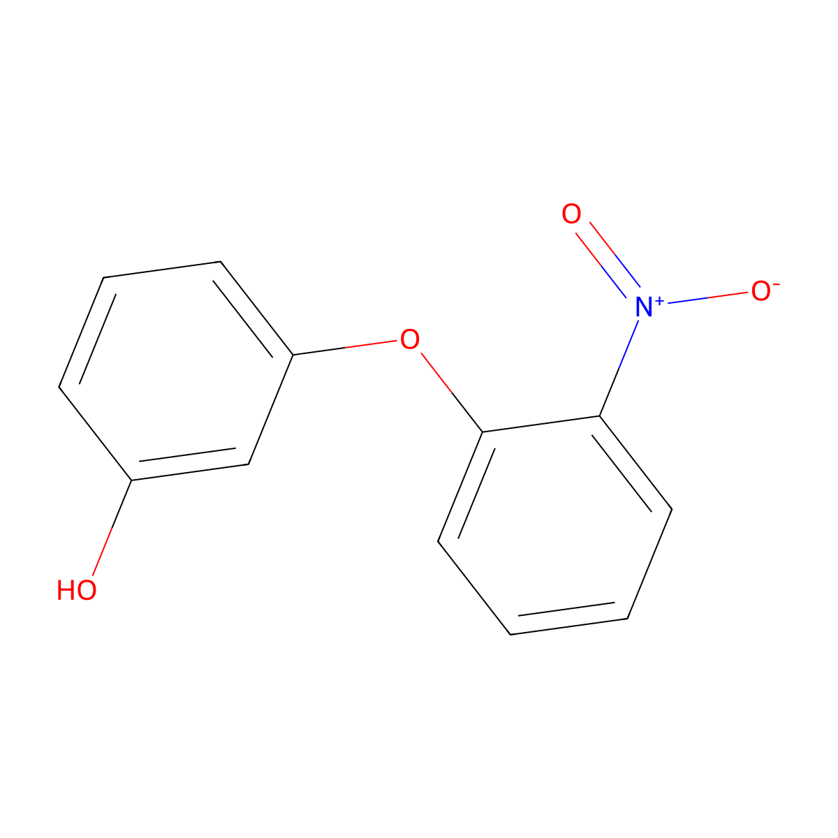 3-(2-Nitrophenoxy)phenol molecular structure, CAS 74683-21-9