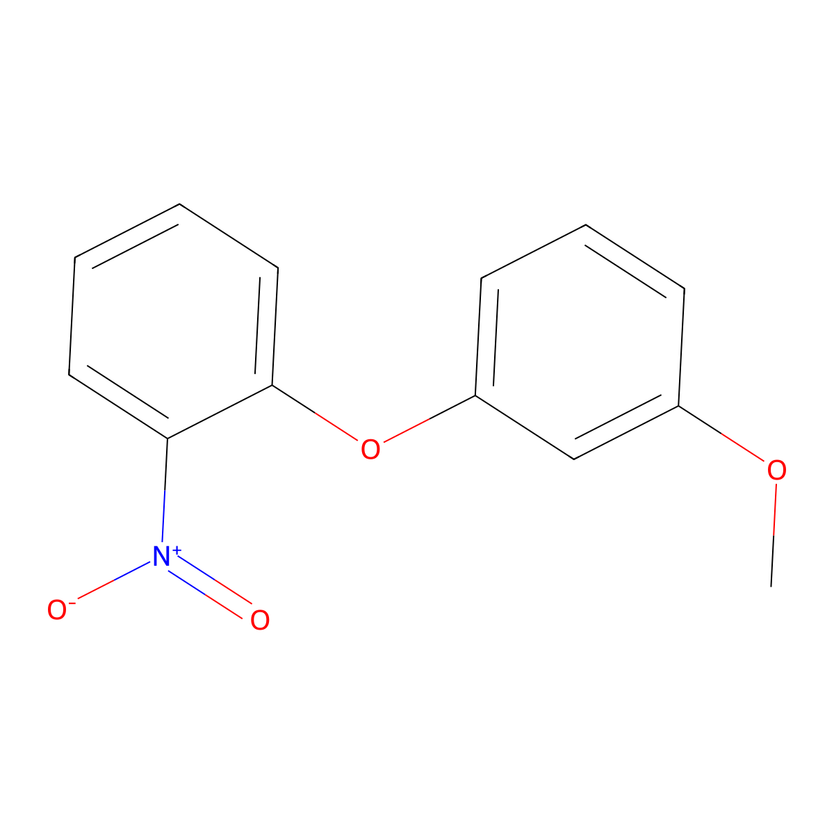 1-(3-Methoxyphenoxy)-2-nitrobenzene molecular structure, CAS 74683-29-7