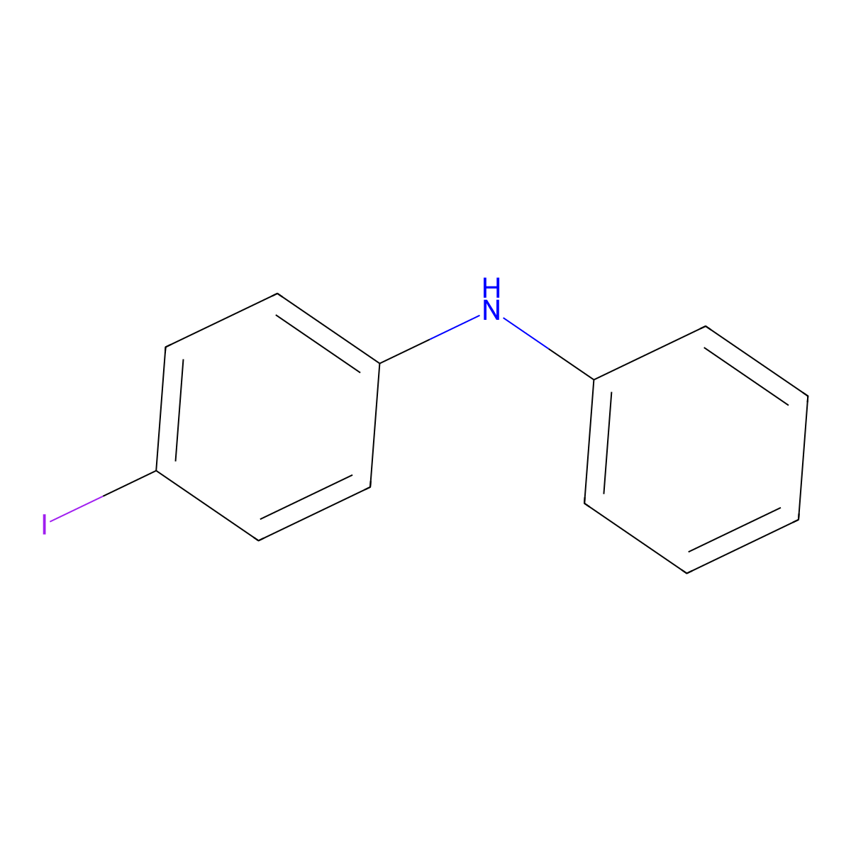 Benzenamine, 4-iodo-N-phenyl- molecular structure, CAS 74686-56-9