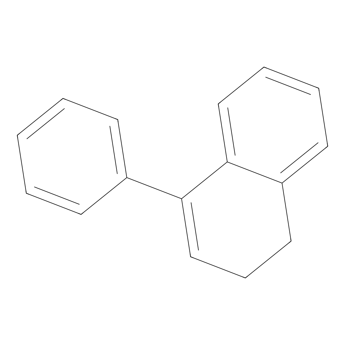 4-Phenyl-1,2-dihydronaphthalene molecular structure, CAS 7469-40-1