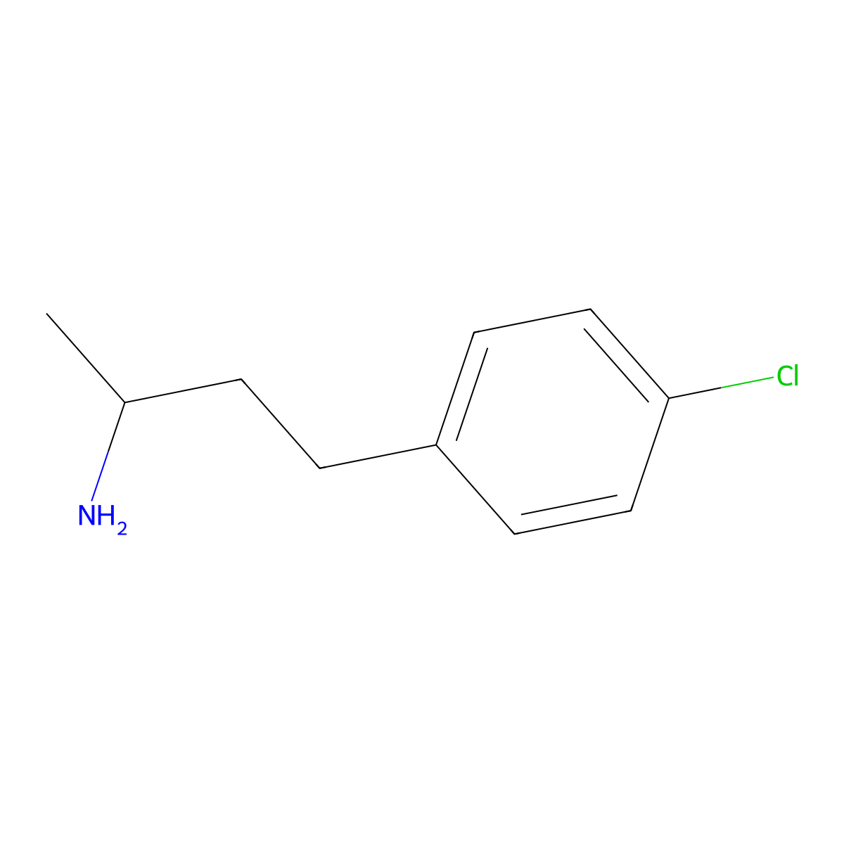 4-(4-Chlorophenyl)butan-2-amine molecular structure, CAS 74697-68-0