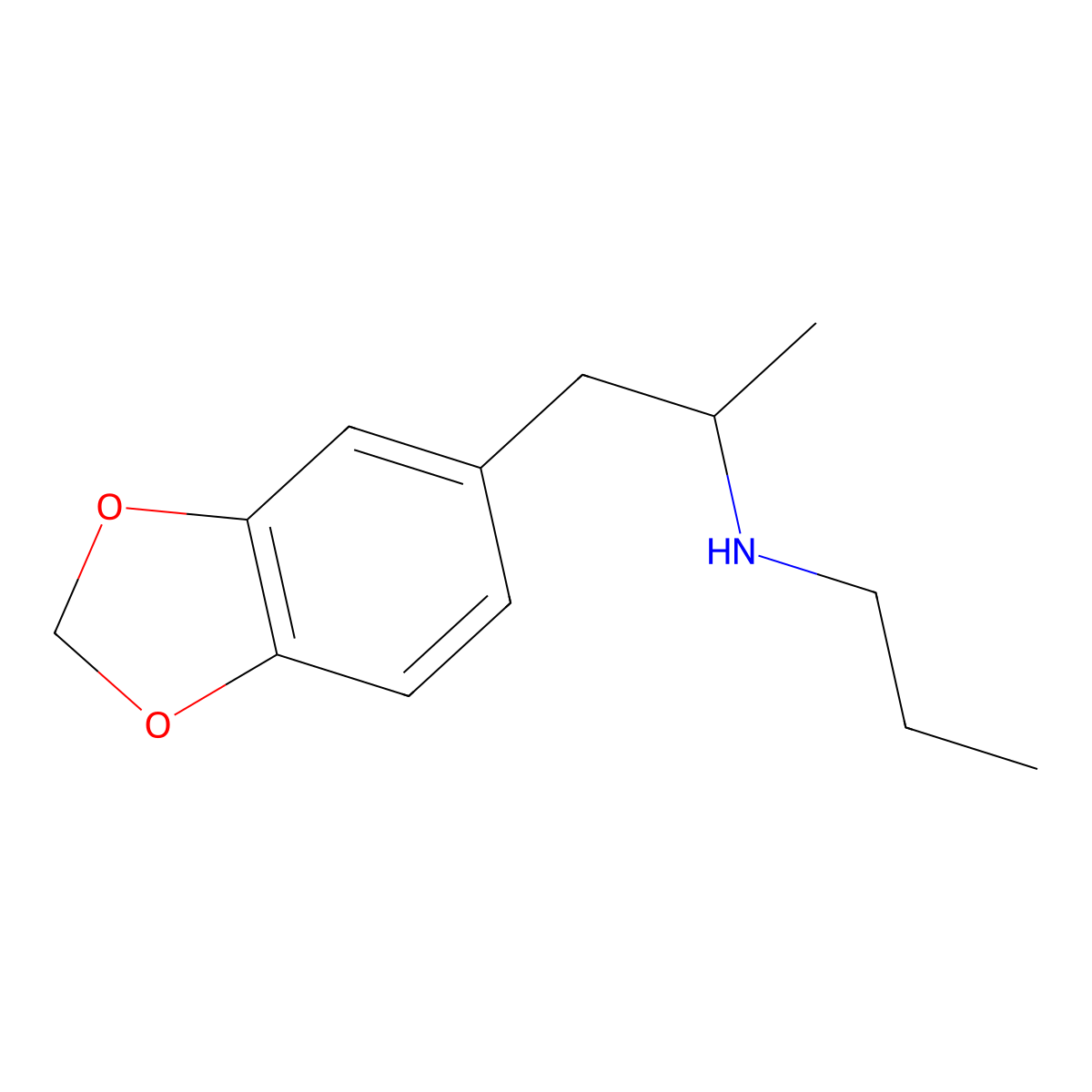 3,4-Mdpa molecular structure, CAS 74698-36-5
