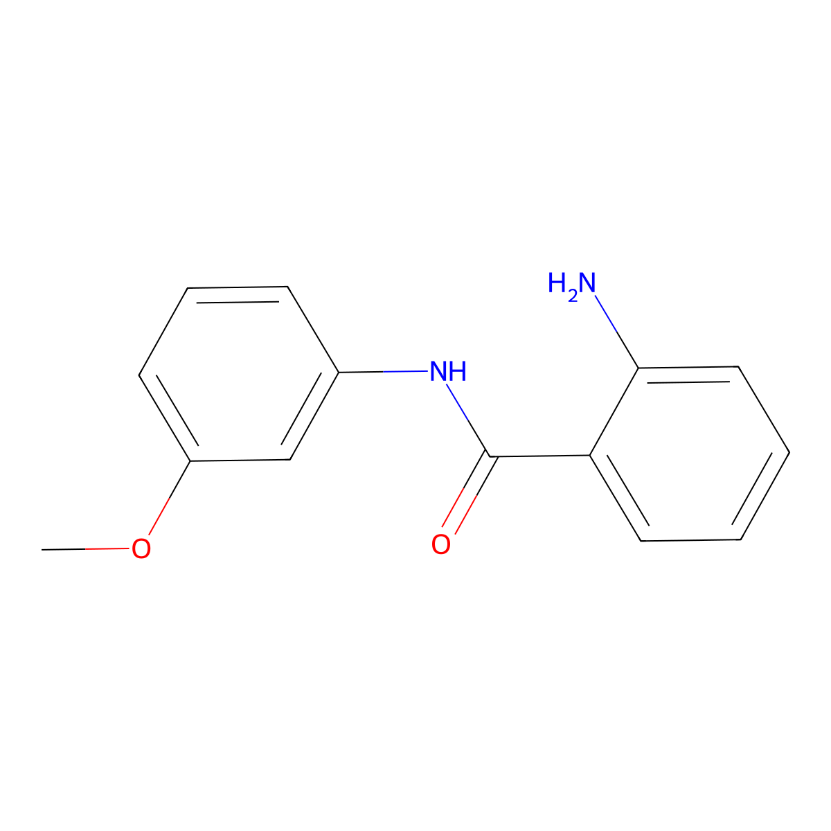 2-amino-N-(3-methoxyphenyl)benzamide molecular structure, CAS 74699-52-8