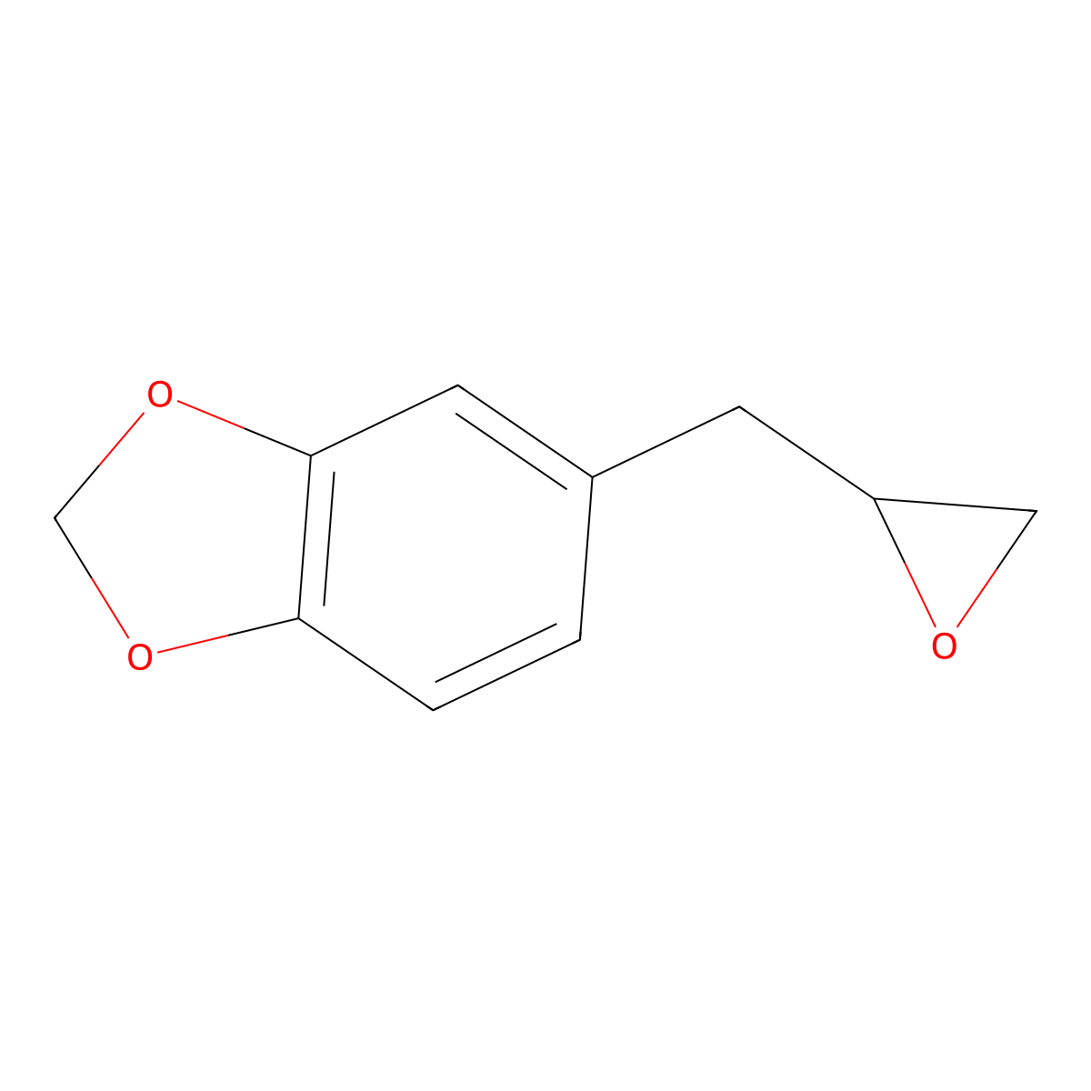 Safrole oxide molecular structure, CAS 7470-44-2