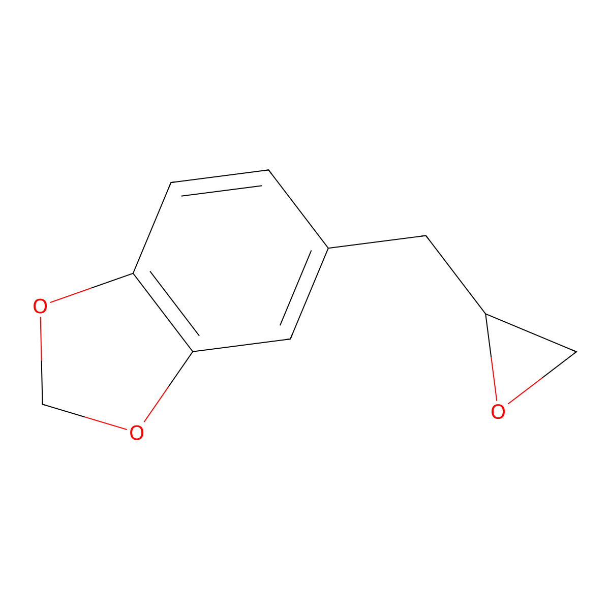 Safrole oxide molecular structure, CAS 7470-44-2