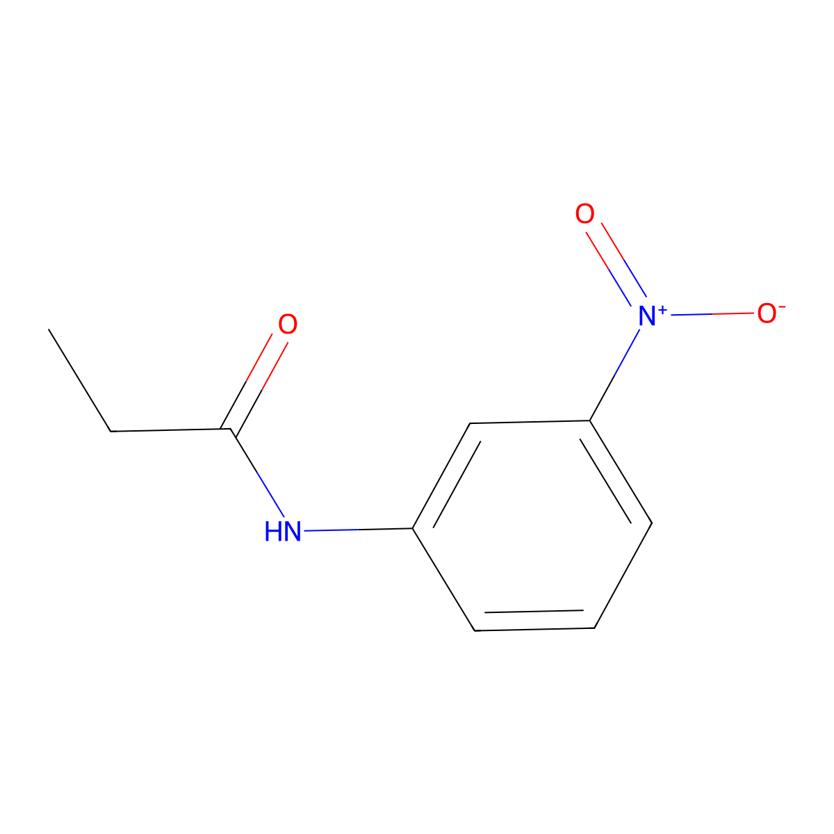 N-(3-Nitrophenyl)propionamide molecular structure, CAS 7470-50-0
