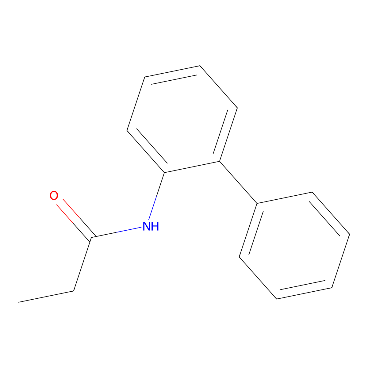 Propionanilide, o-phenyl- molecular structure, CAS 7470-52-2