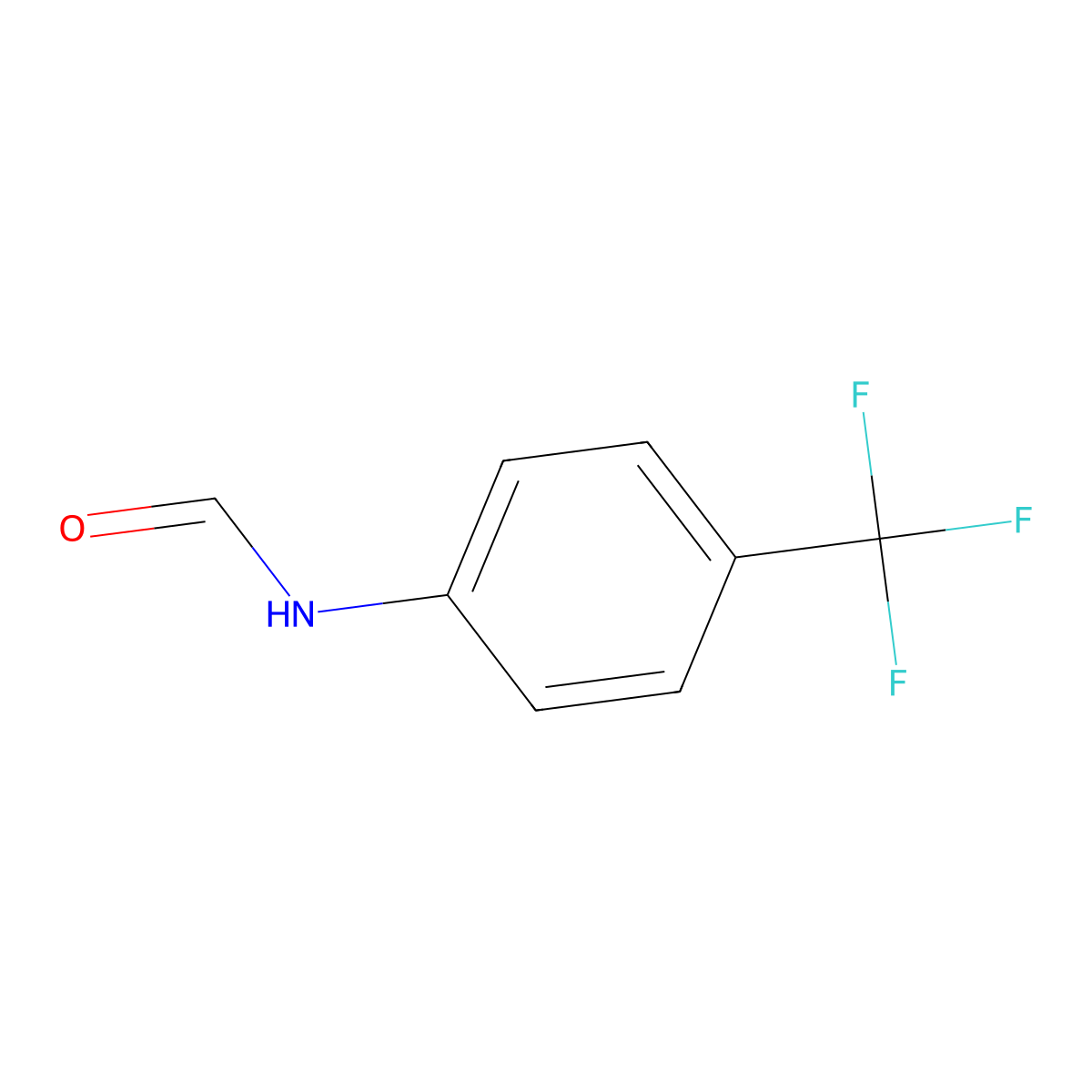 4-(Trifluoromethyl)formanilide molecular structure, CAS 74702-40-2
