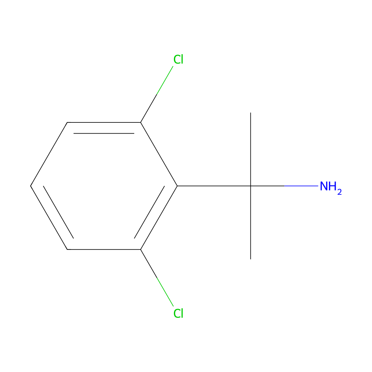 2-(2,6-Dichlorophenyl)propan-2-amine molecular structure, CAS 74702-91-3