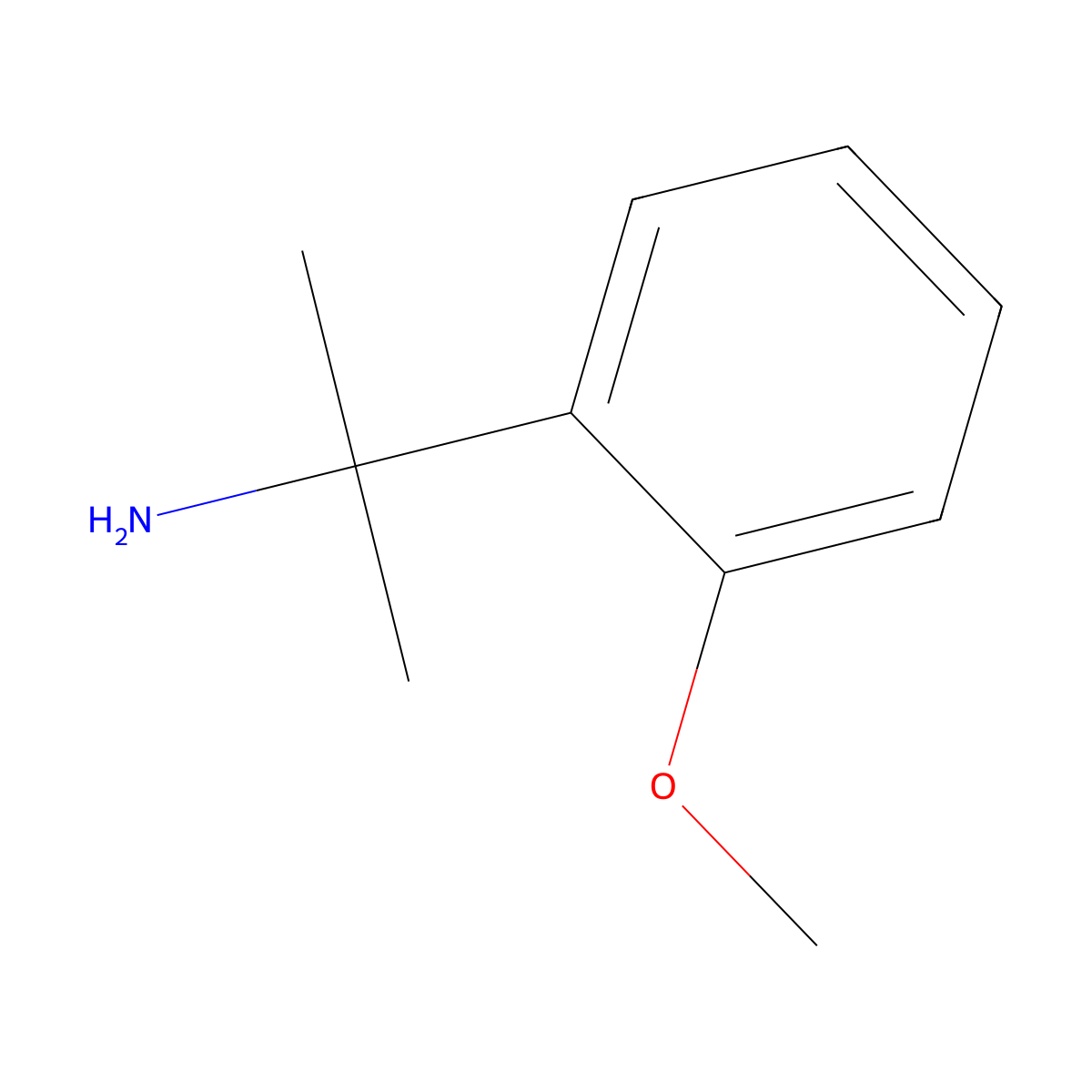 2-(2-Methoxyphenyl)propan-2-amine molecular structure, CAS 74702-94-6