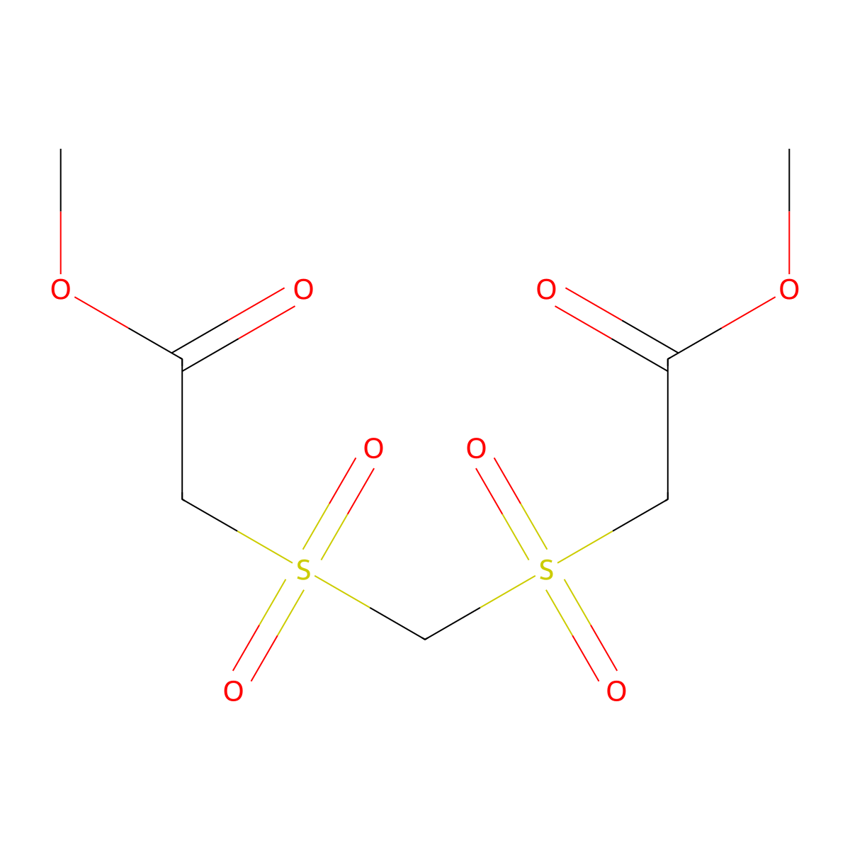 Dimethyl 2,2'-(methylenedisulfonyl)diacetate molecular structure, CAS 74705-20-7
