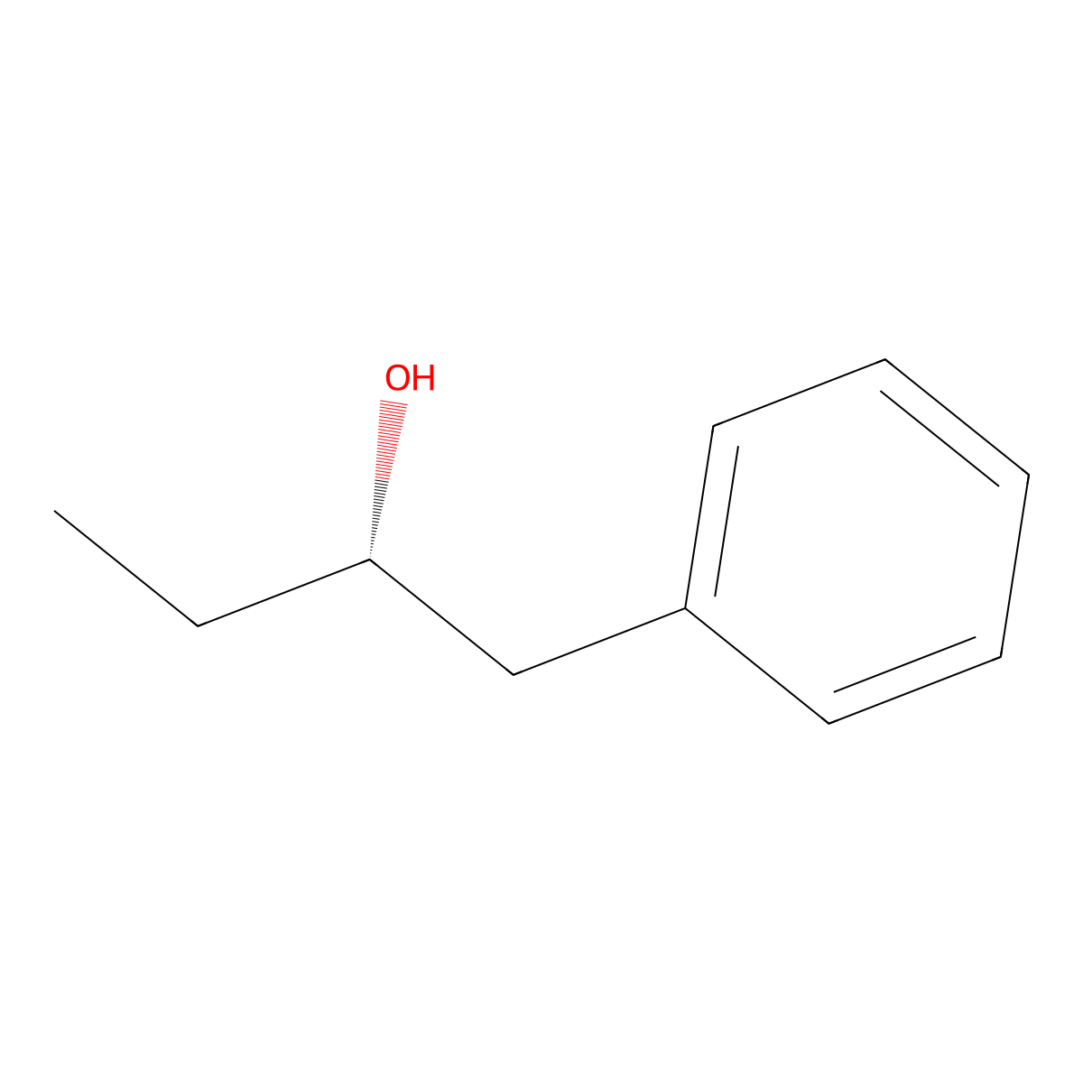(2S)-1-phenylbutan-2-ol molecular structure, CAS 74709-08-3