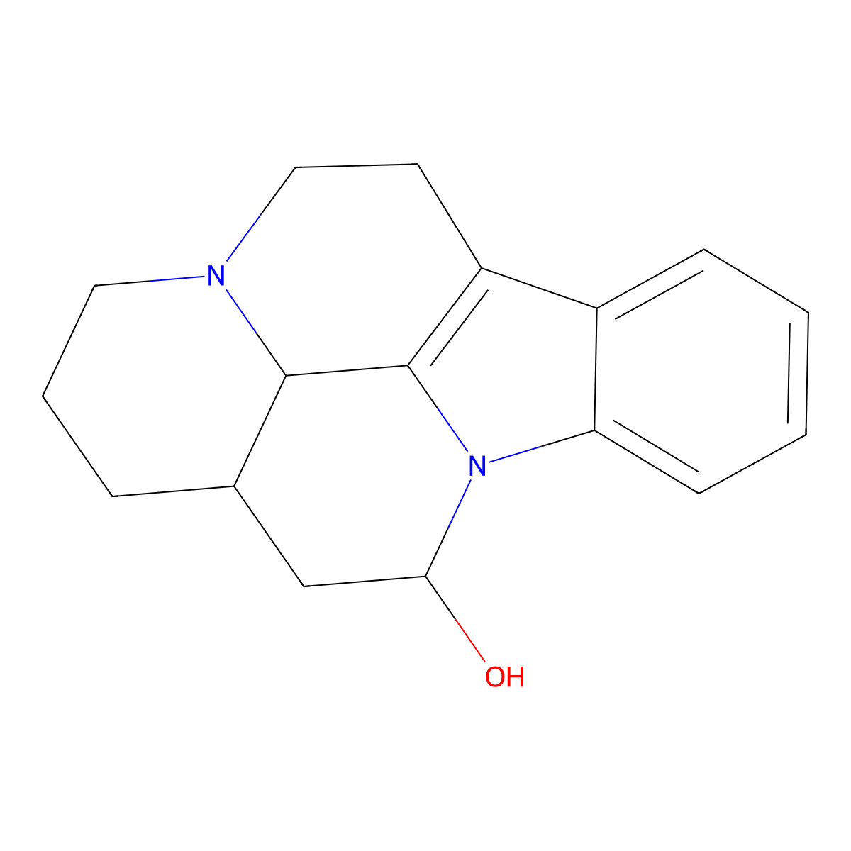 (+-)-(3alpha,14beta)-20,21-Dinoreburnamenin-14-ol molecular structure, CAS 74709-54-9