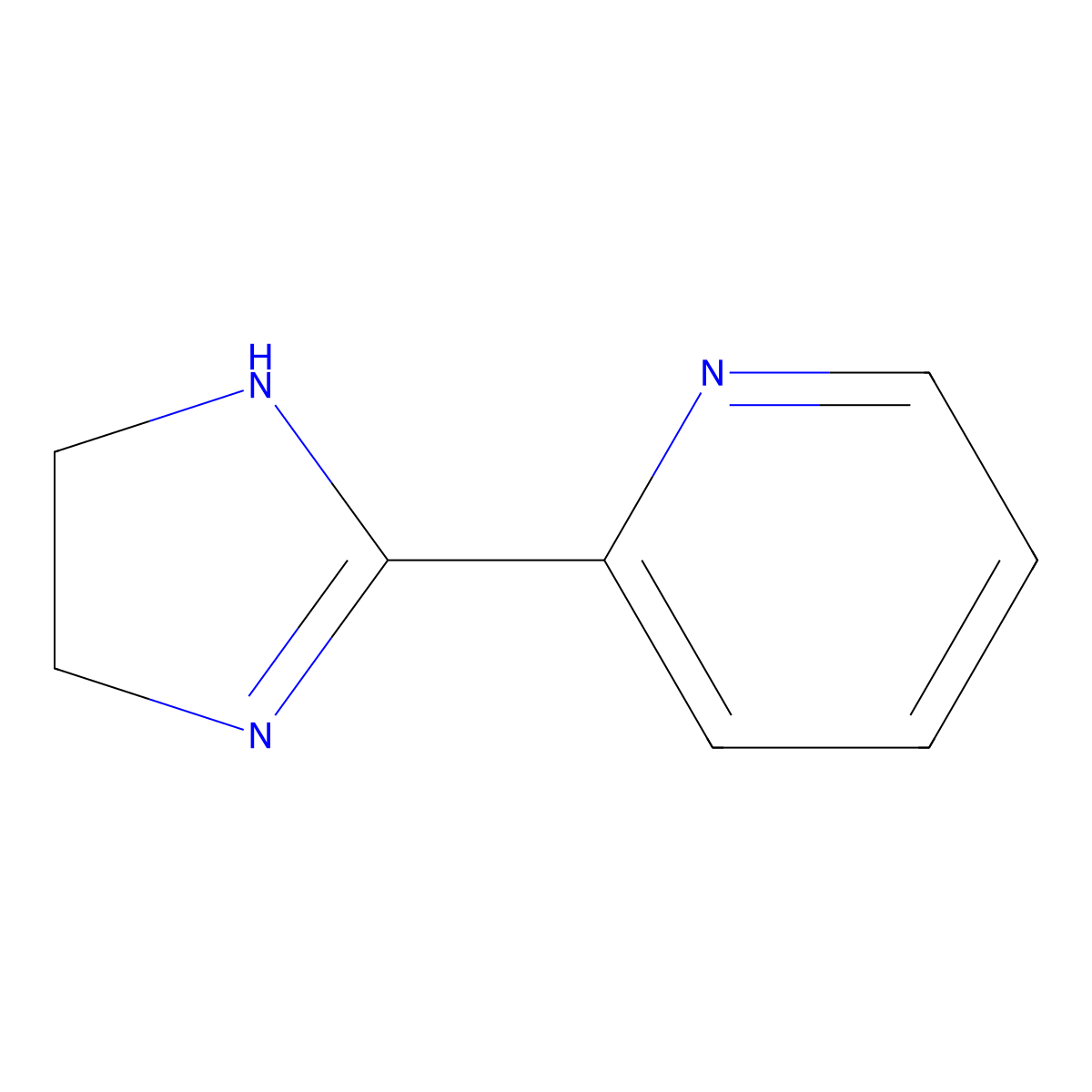 2-(4,5-dihydro-1H-imidazol-2-yl)pyridine molecular structure, CAS 7471-05-8