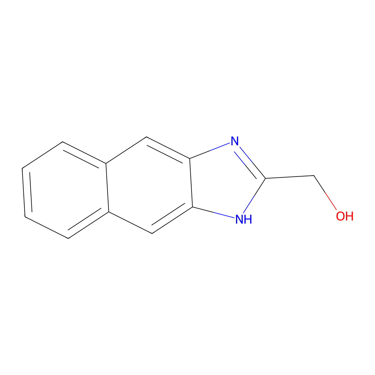 (1H-Naphtho[2,3-d]imidazol-2-yl)methanol molecular structure, CAS 7471-10-5