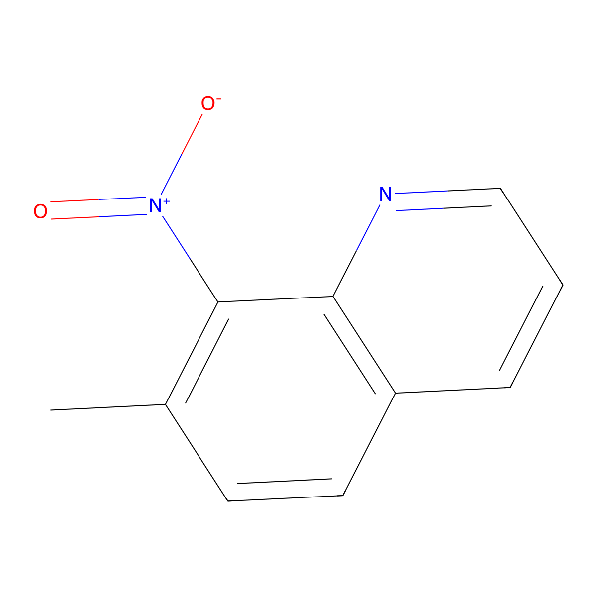 7-Methyl-8-nitroquinoline molecular structure, CAS 7471-63-8
