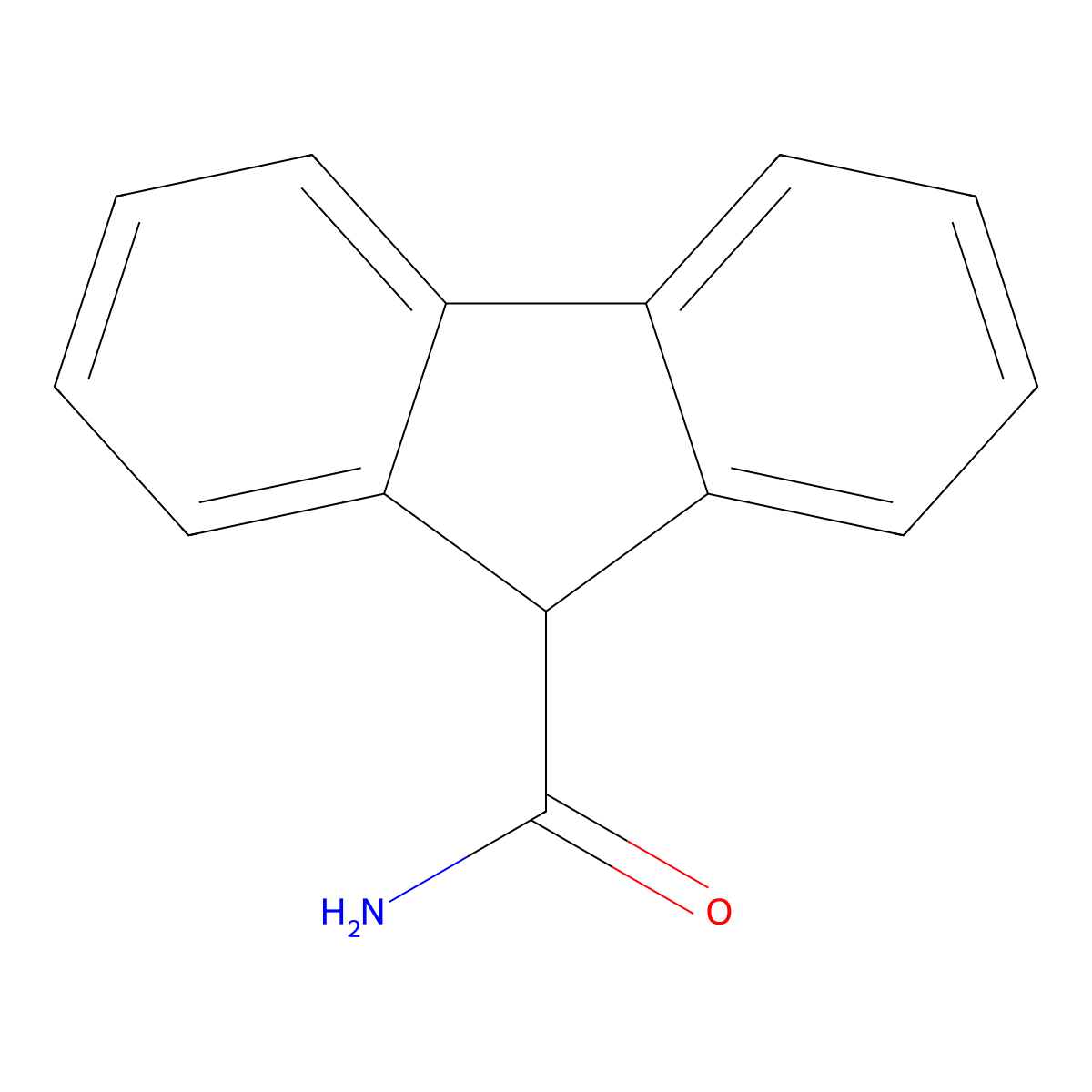 9H-fluorene-9-carboxamide molecular structure, CAS 7471-95-6