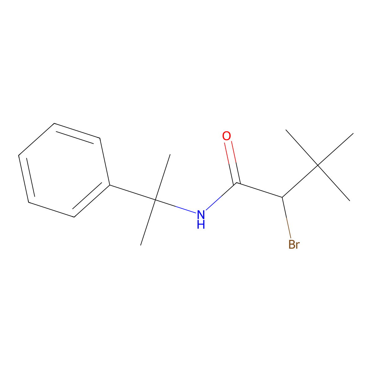 Bromobutide molecular structure, CAS 74712-19-9