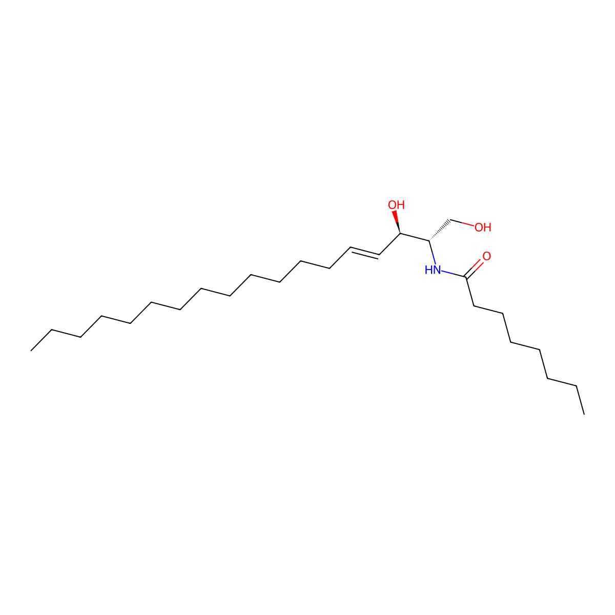 C8-Ceramide molecular structure, CAS 74713-59-0