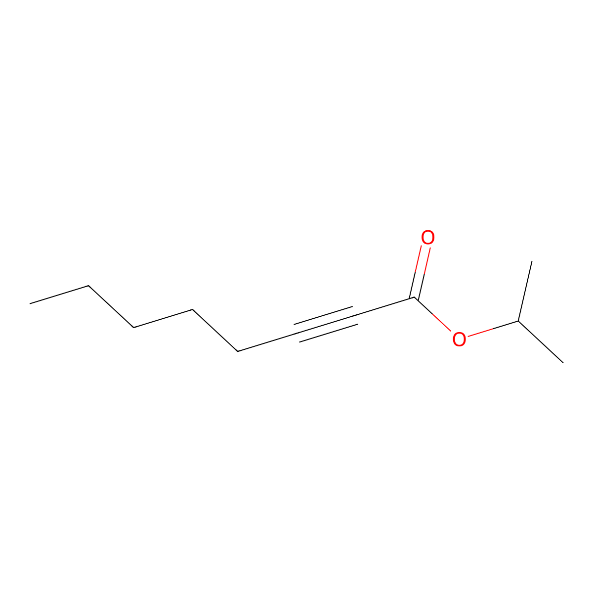 Propan-2-yl oct-2-ynoate molecular structure, CAS 74714-07-1