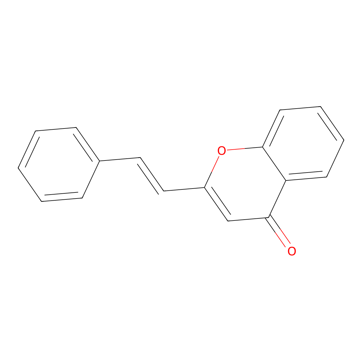 Styrylchromone molecular structure, CAS 74719-73-6