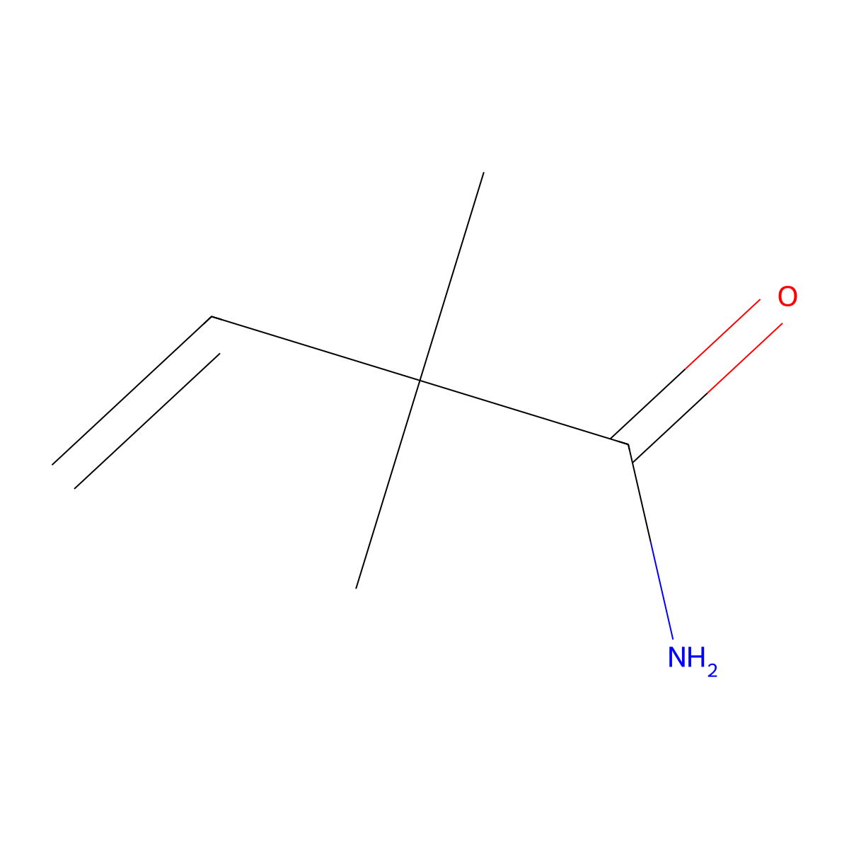 2,2-Dimethylbut-3-enamide molecular structure, CAS 7472-48-2
