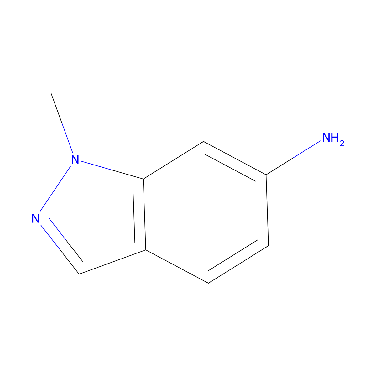 1-methyl-1H-indazol-6-amine molecular structure, CAS 74728-65-7