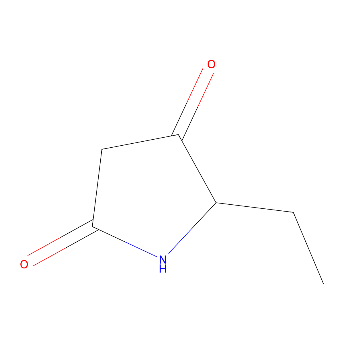 5-Ethylpyrrolidine-2,4-dione molecular structure, CAS 74730-37-3