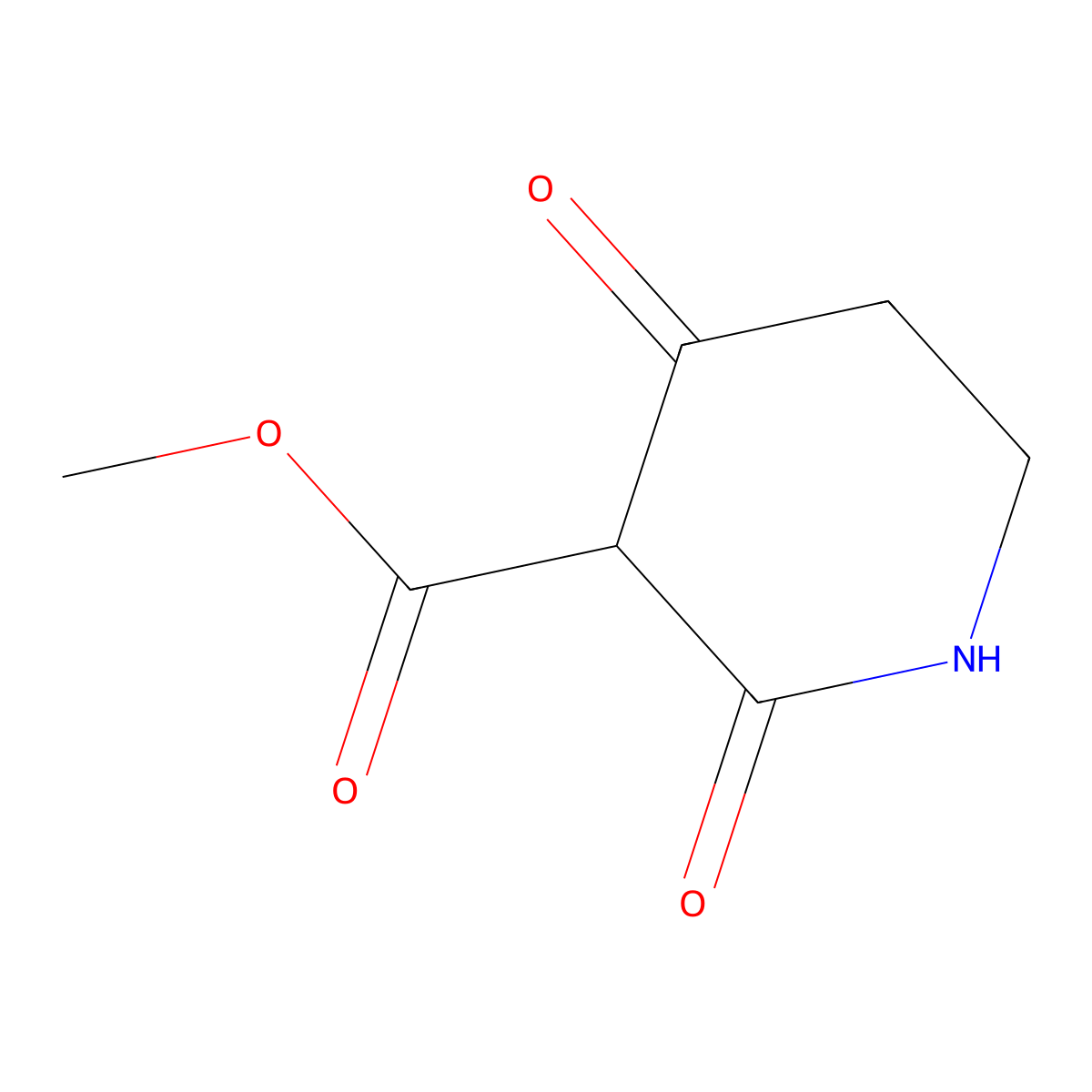 Methyl 2,4-dioxopiperidine-3-carboxylate molecular structure, CAS 74730-43-1