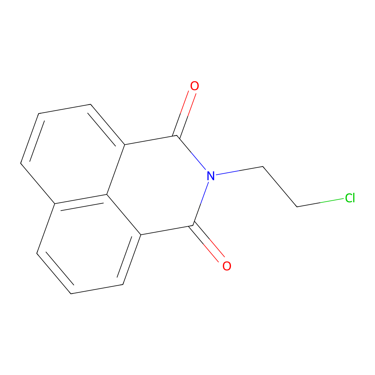 N-(2-Chloroethyl)-1,8-naphthalimide molecular structure, CAS 74732-00-6