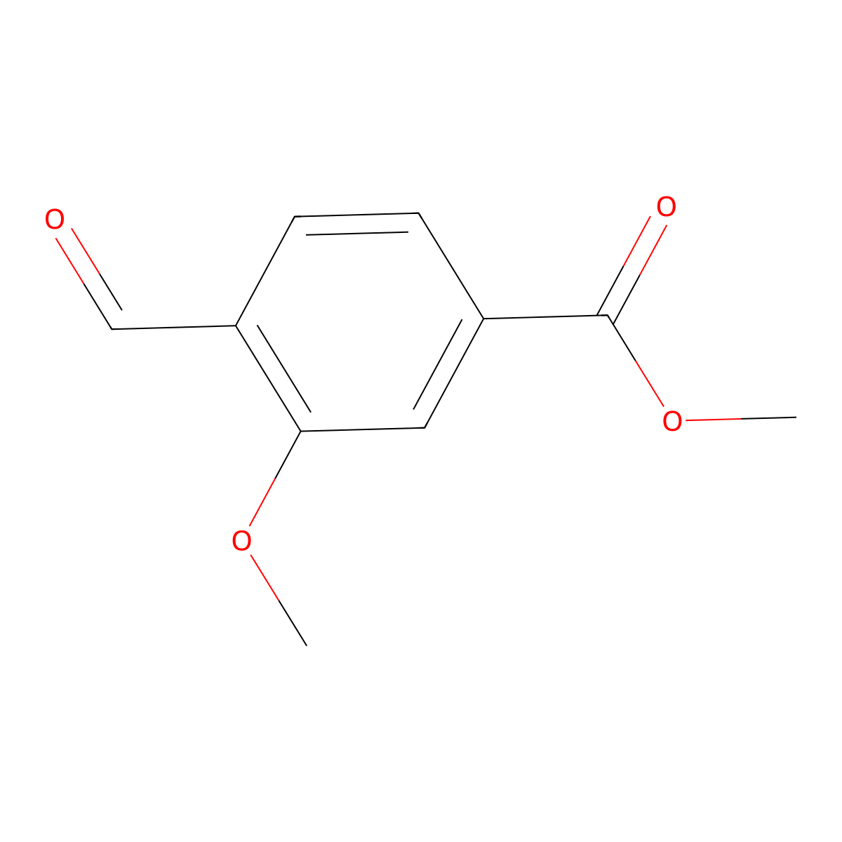 Methyl 4-formyl-3-methoxybenzoate molecular structure, CAS 74733-24-7