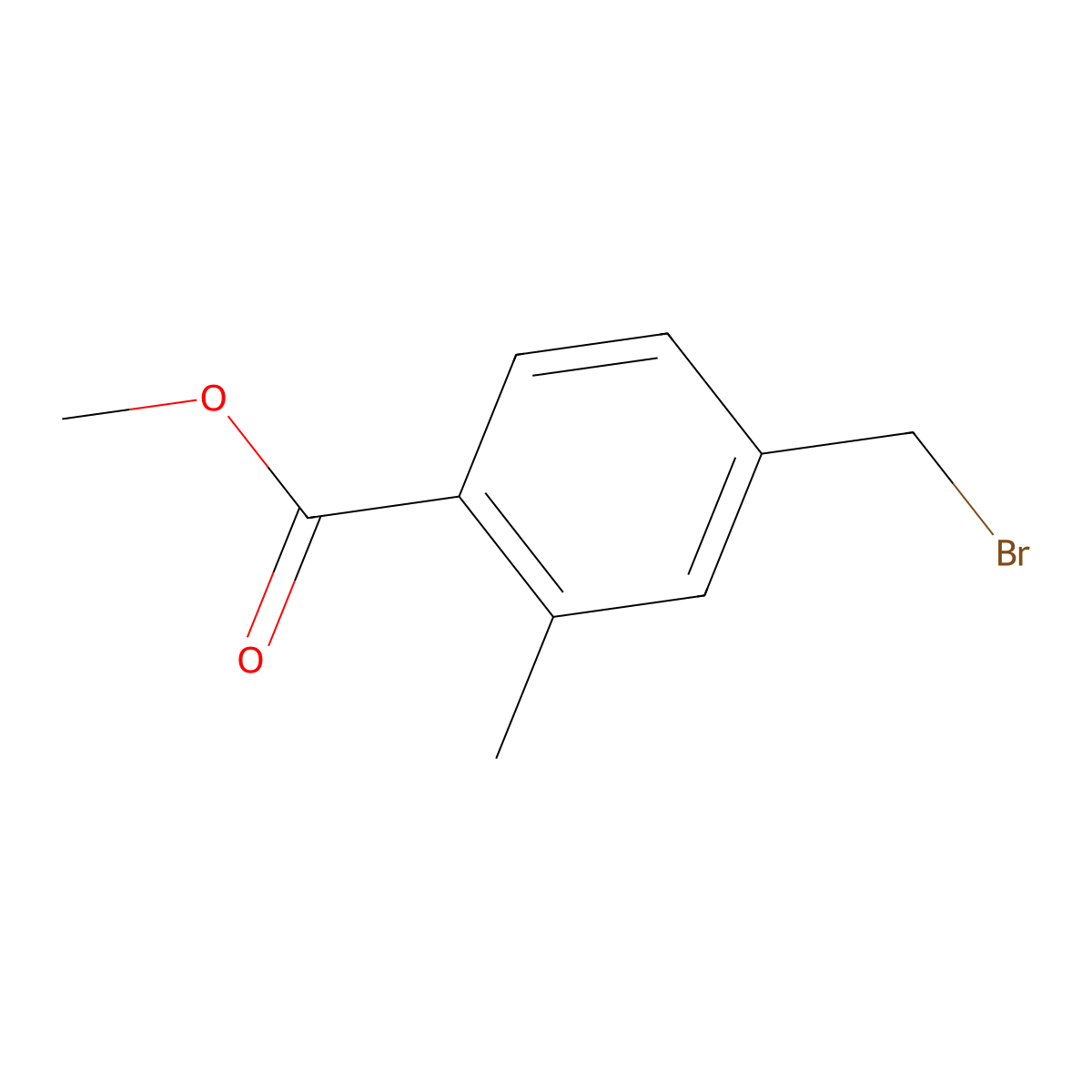 Methyl 4-(bromomethyl)-2-methylbenzoate molecular structure, CAS 74733-28-1