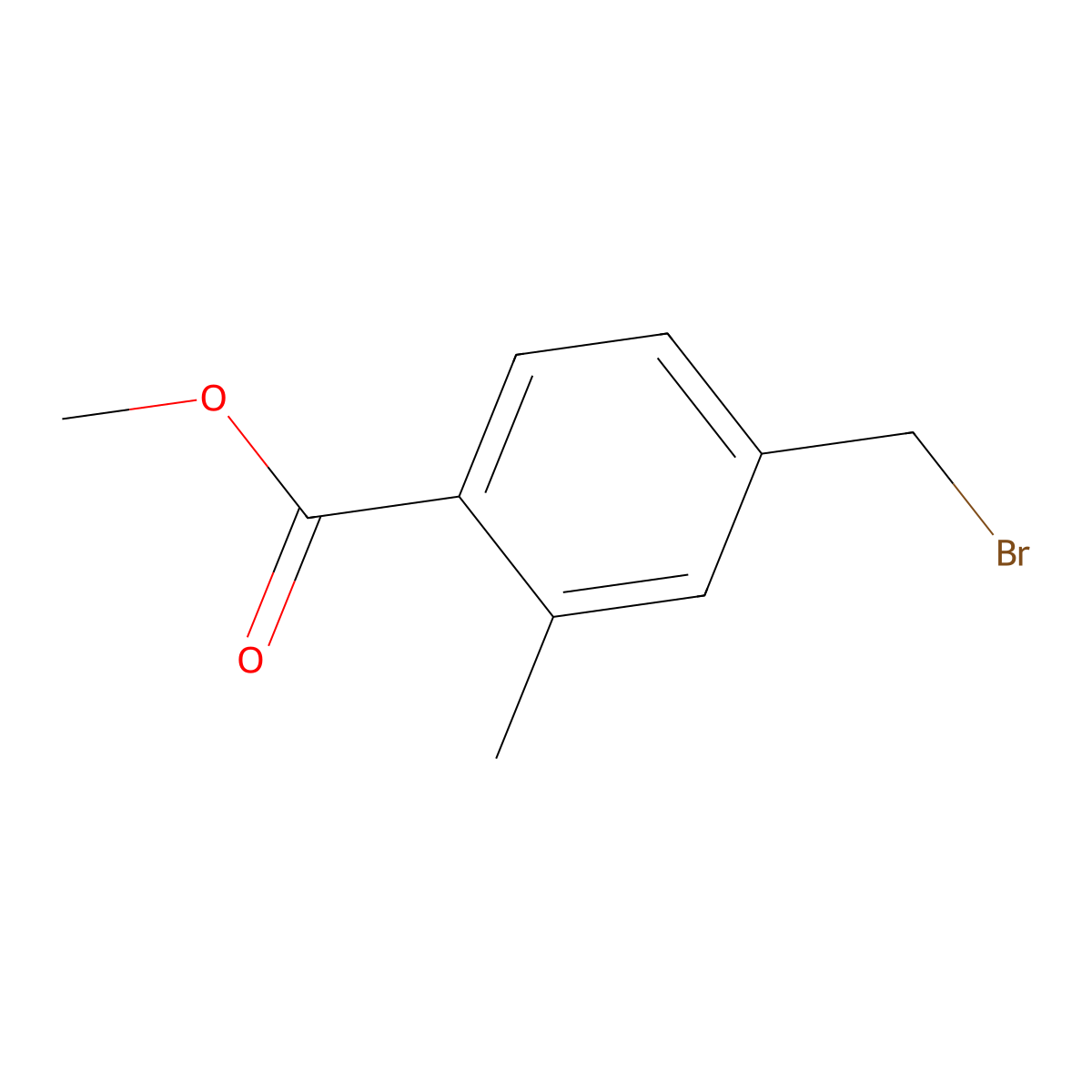 Methyl 4-(bromomethyl)-2-methylbenzoate molecular structure, CAS 74733-28-1