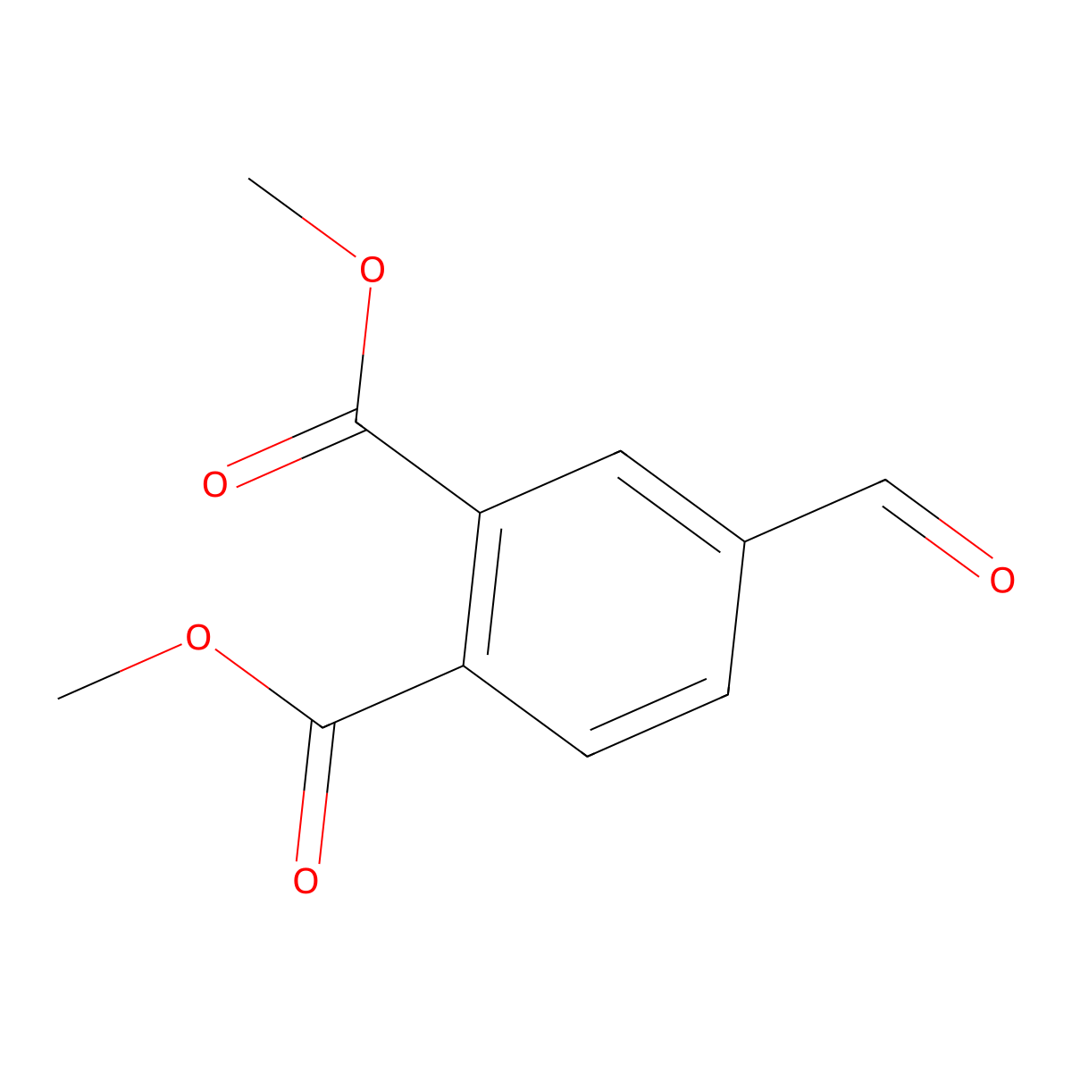 Dimethyl 4-formylphthalate molecular structure, CAS 74733-34-9