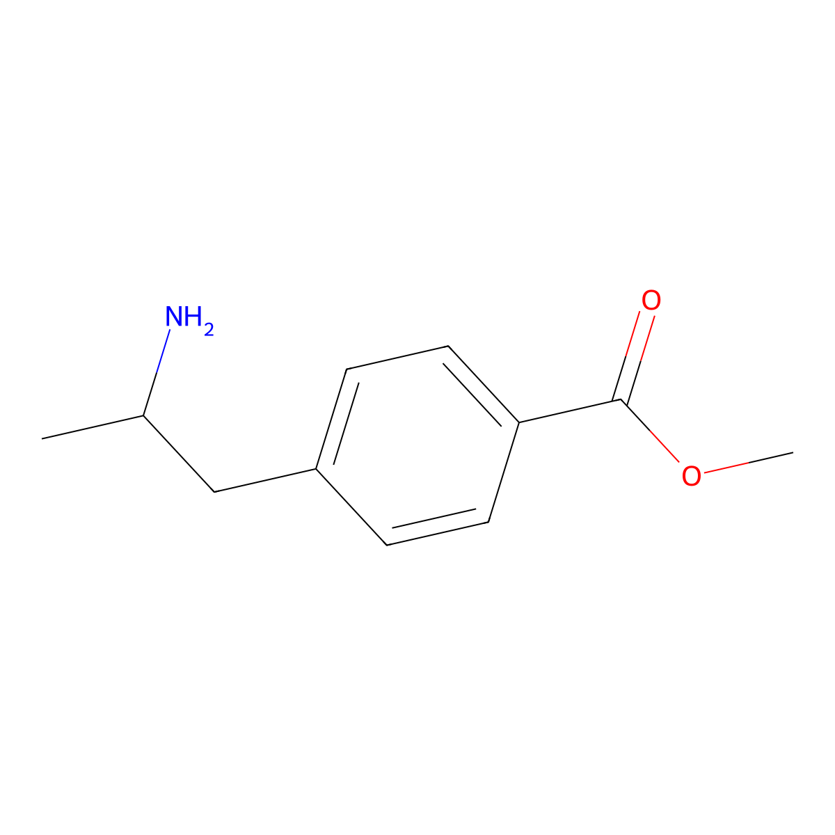 Methyl 4-(2-aminopropyl)benzoate molecular structure, CAS 74733-67-8