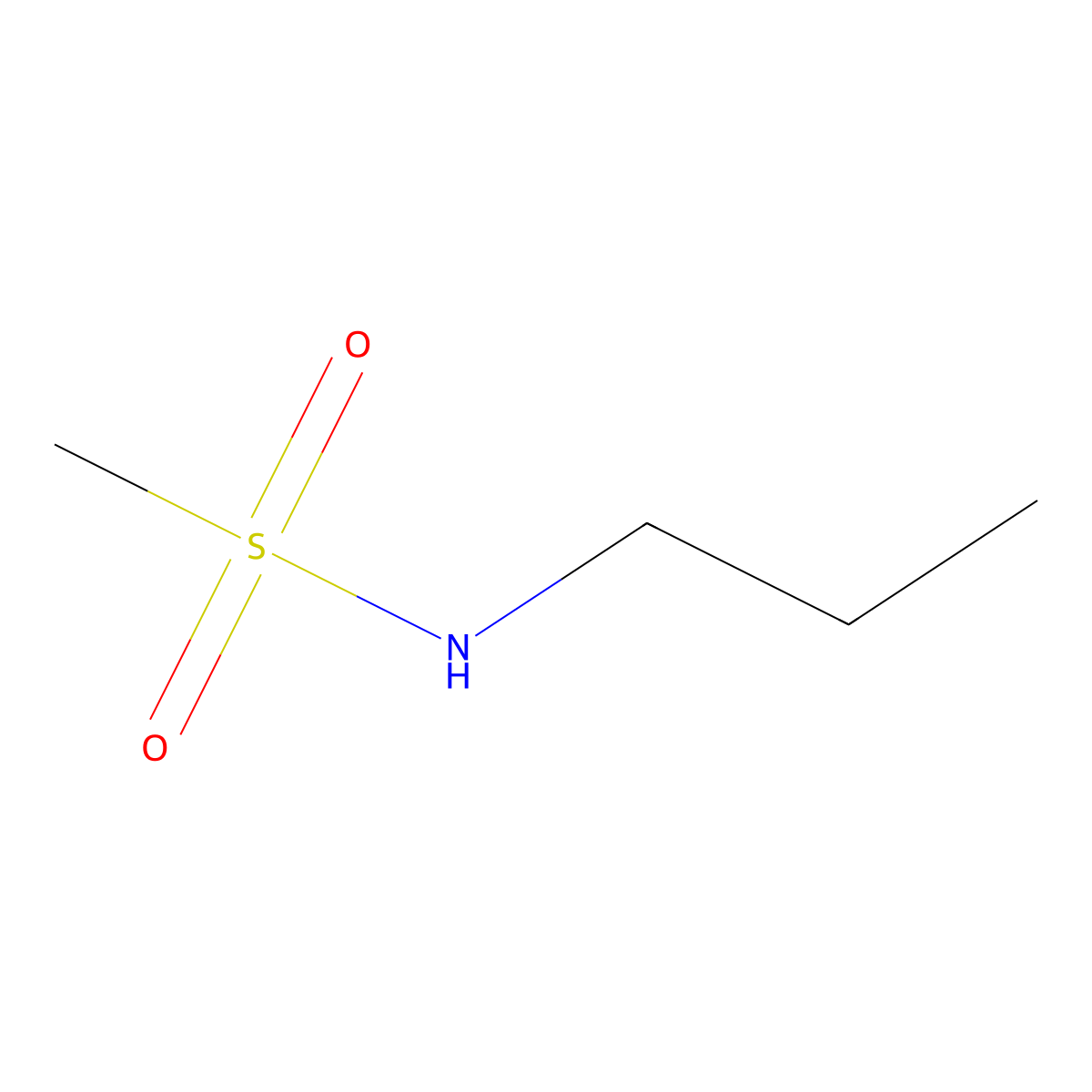 N-propylmethanesulfonamide molecular structure, CAS 74734-30-8