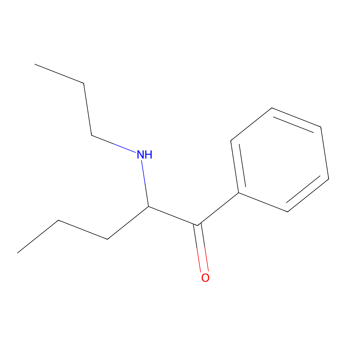 n-Propylpentedrone molecular structure, CAS 747345-91-1