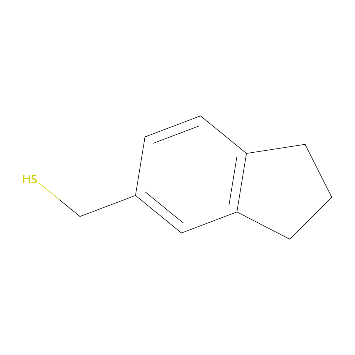 (2,3-Dihydro-1h-inden-5-yl)methanethiol molecular structure, CAS 747347-01-9