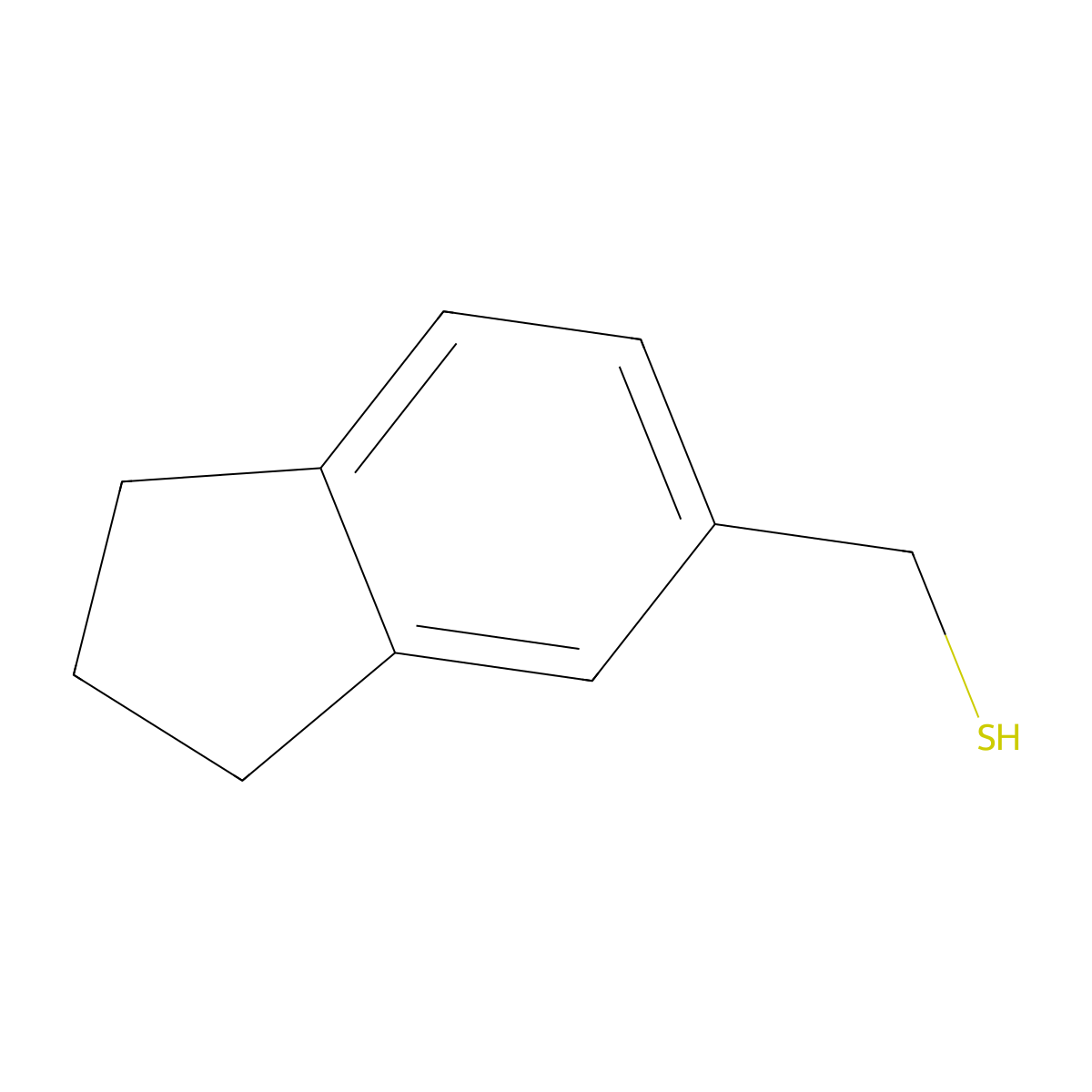 (2,3-Dihydro-1h-inden-5-yl)methanethiol molecular structure, CAS 747347-01-9
