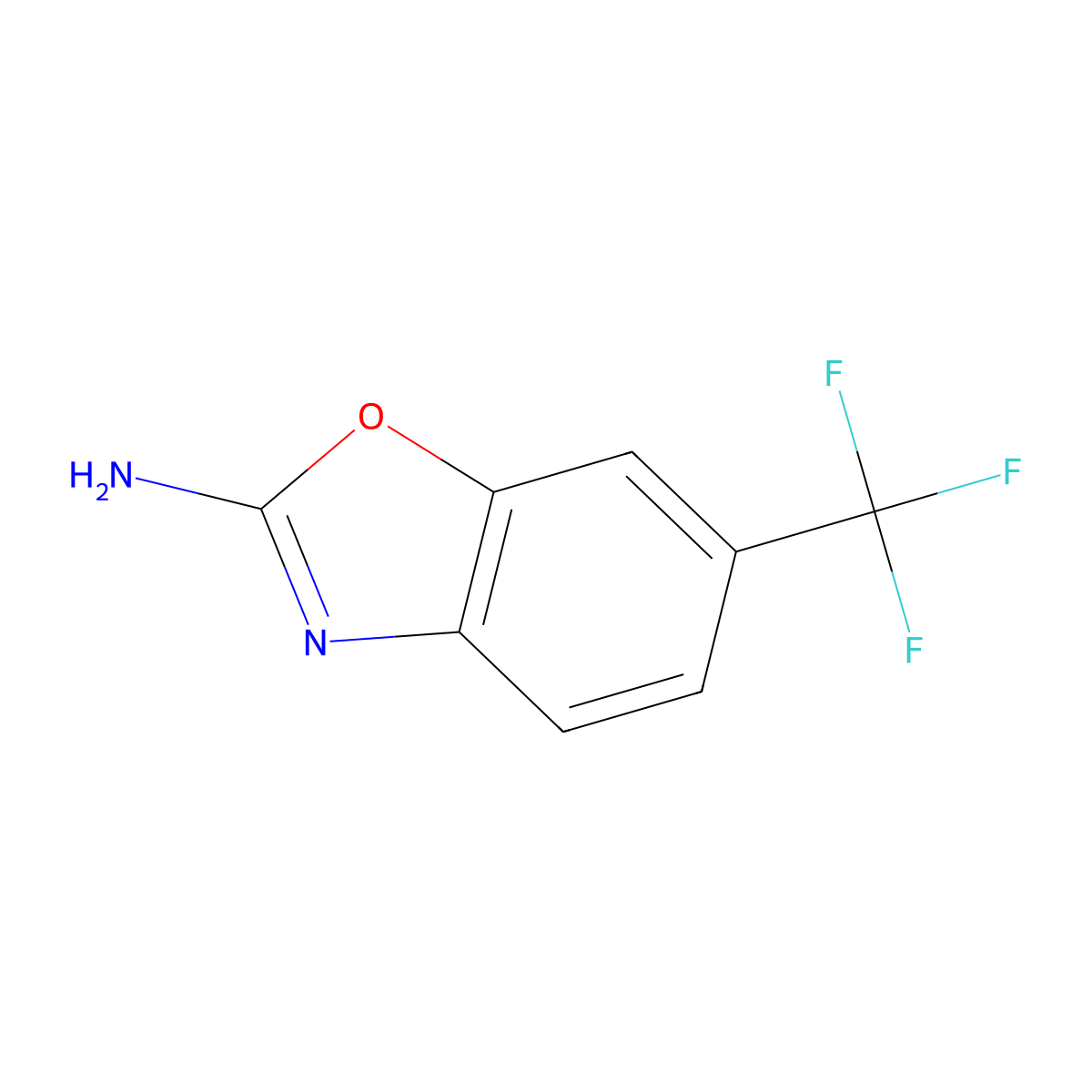 6-(Trifluoromethyl)-1,3-benzoxazol-2-amine molecular structure, CAS 747353-64-6