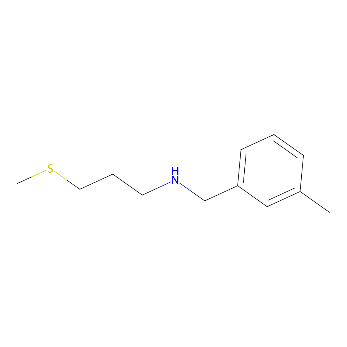 [(3-Methylphenyl)methyl][3-(methylsulfanyl)propyl]amine molecular structure, CAS 747364-33-6
