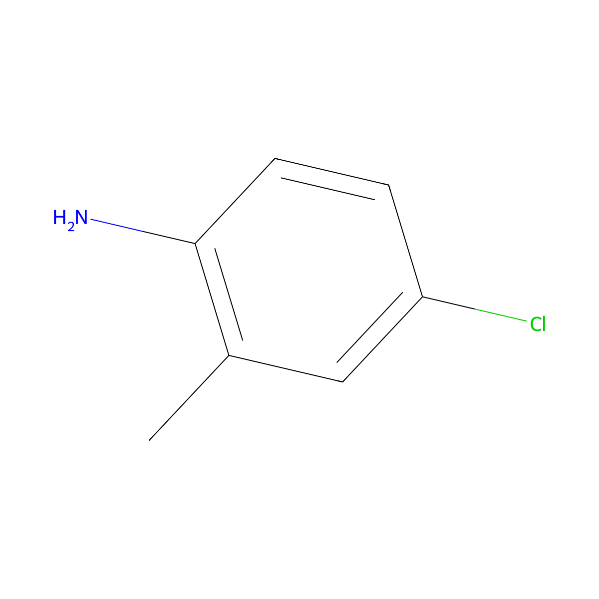 4-Chloro-2-toluidine molecular structure, CAS 747365-22-6