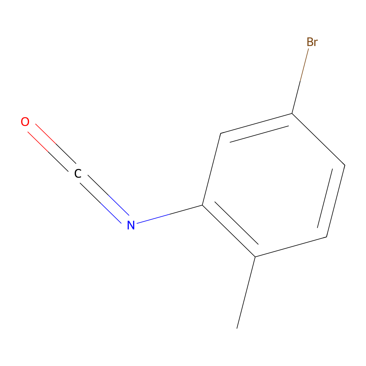 4-Bromo-2-isocyanato-1-methylbenzene molecular structure, CAS 74738-34-4