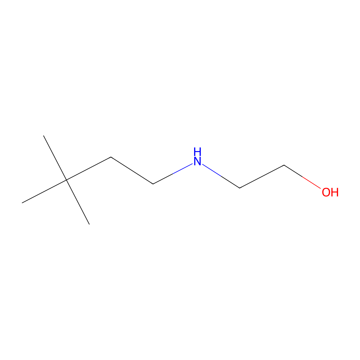 2-[(3,3-Dimethylbutyl)amino]ethan-1-ol molecular structure, CAS 747396-28-7