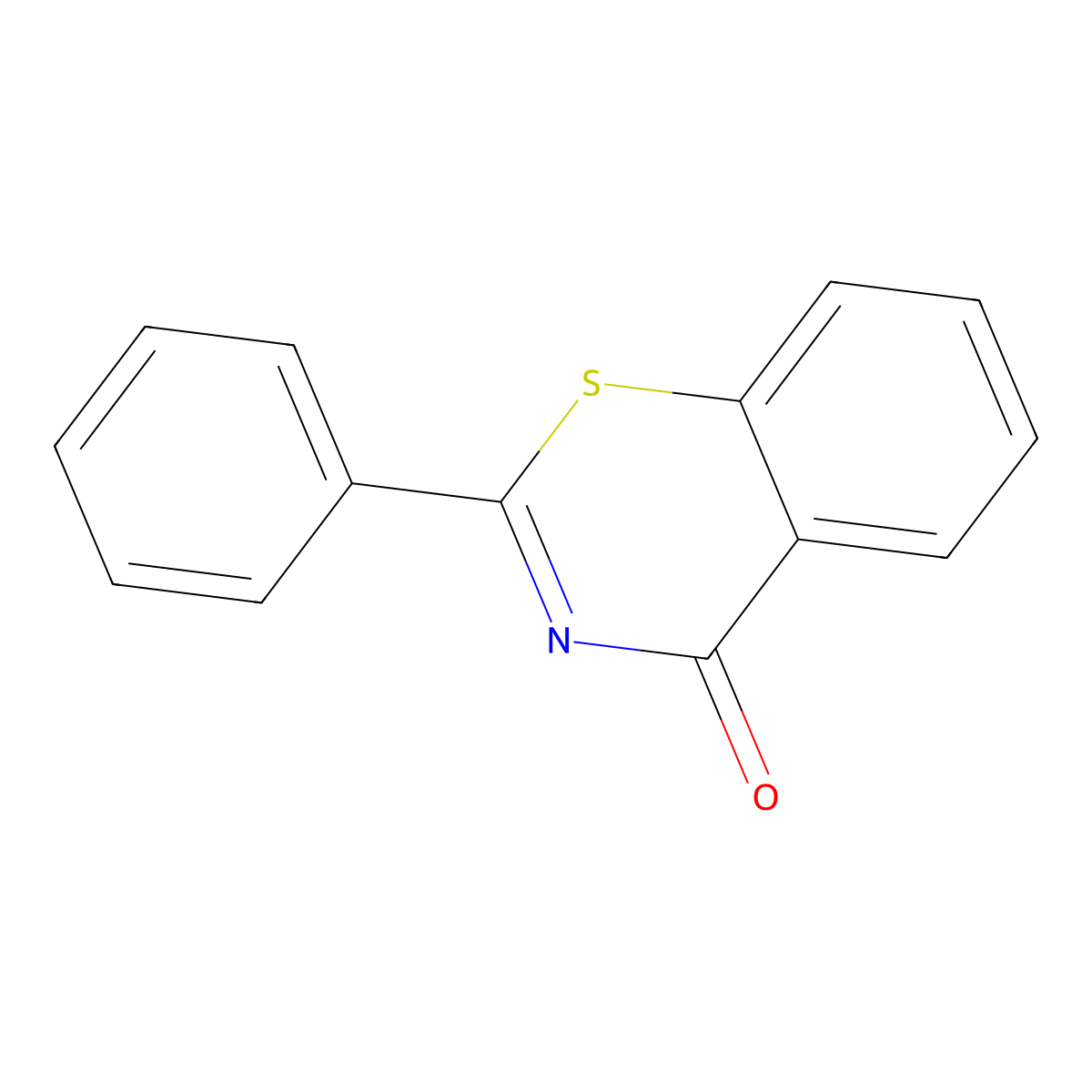 2-Phenyl-4H-1,3-benzothiazin-4-one molecular structure, CAS 7474-08-0