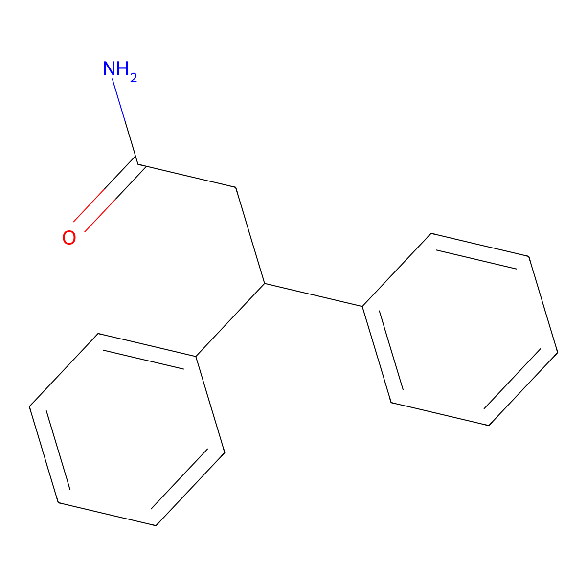 3,3-Diphenylpropanamide molecular structure, CAS 7474-19-3