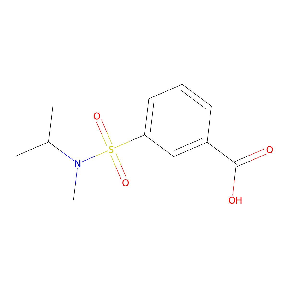 3-[Methyl(propan-2-yl)sulfamoyl]benzoic acid molecular structure, CAS 747411-03-6
